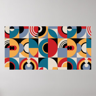 Abstract geometric pattern. Memphis style print de