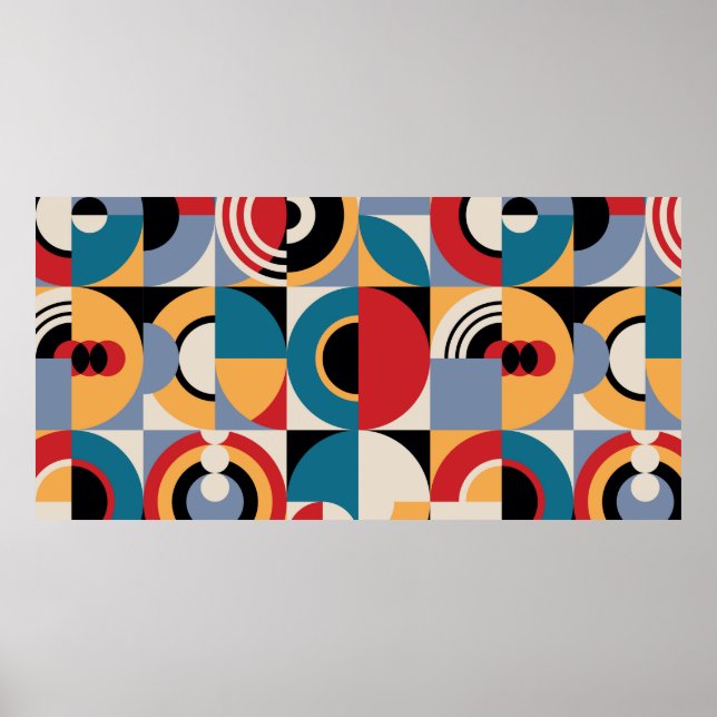 Abstract geometric pattern. Memphis style print de (Front)