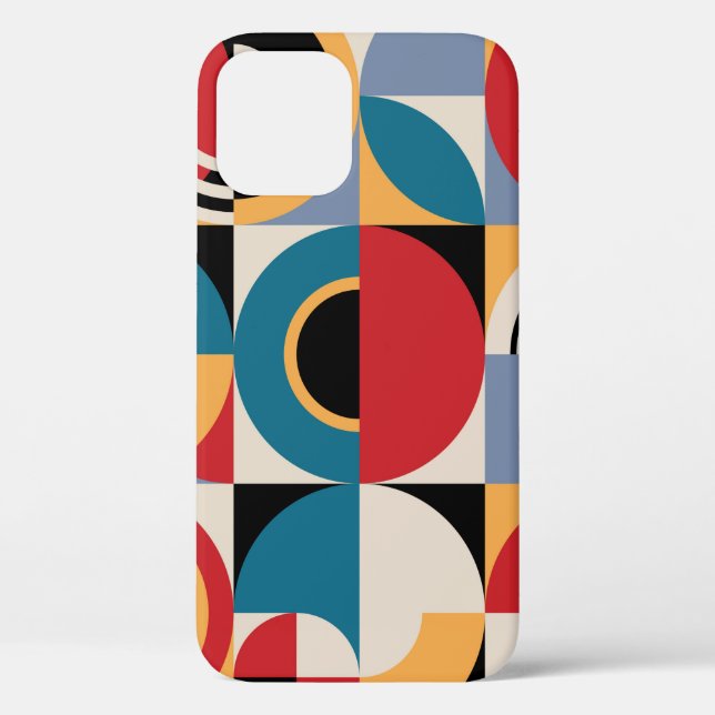 Abstract geometric pattern. Memphis style print de Case-Mate iPhone Case (Back)