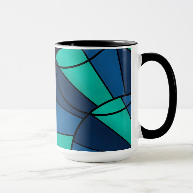 Abstract geometric pattern mug (Right)