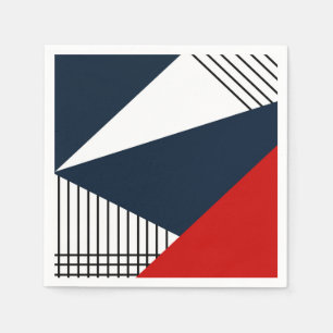 Abstract geometric pattern napkin