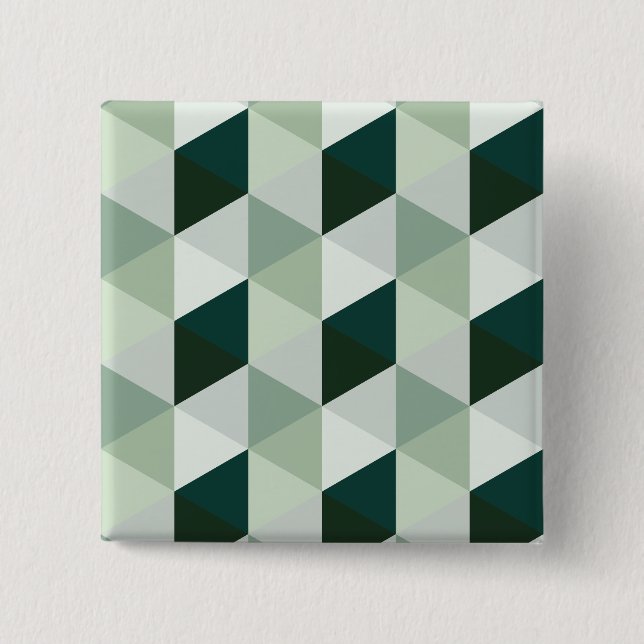 Abstract Geometric Pattern - No. 01 15 Cm Square Badge (Front)