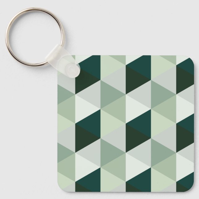 Abstract Geometric Pattern - No. 01 Key Ring (Front)