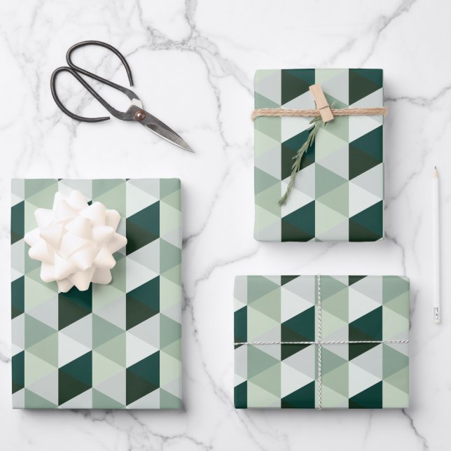 Abstract Geometric Pattern - No. 01 Wrapping Paper Sheet (Front)