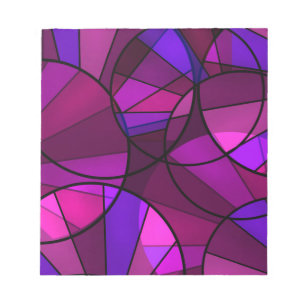 Abstract geometric pattern notepad