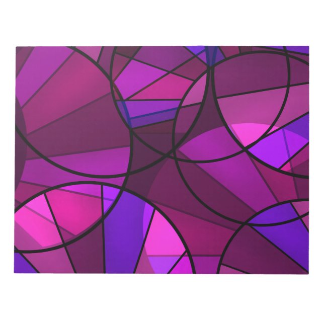 Abstract geometric pattern notepad (Front)
