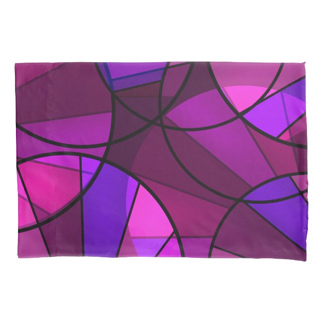 Abstract geometric pattern pillowcase (Front)