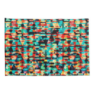 Abstract geometric pattern pillowcase