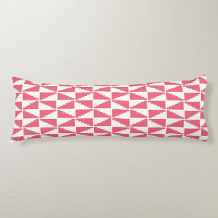 Abstract Geometric Pattern Pink Body Cushion