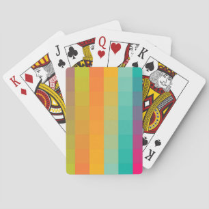 Abstract geometric pattern playing cards