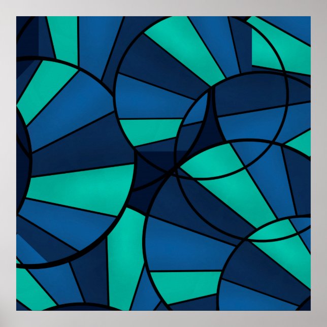 Abstract geometric pattern poster (Front)