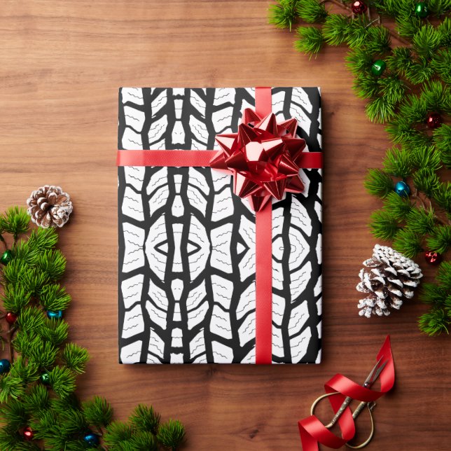 Abstract geometric pattern protector texture wrapping paper (Holiday Gift)
