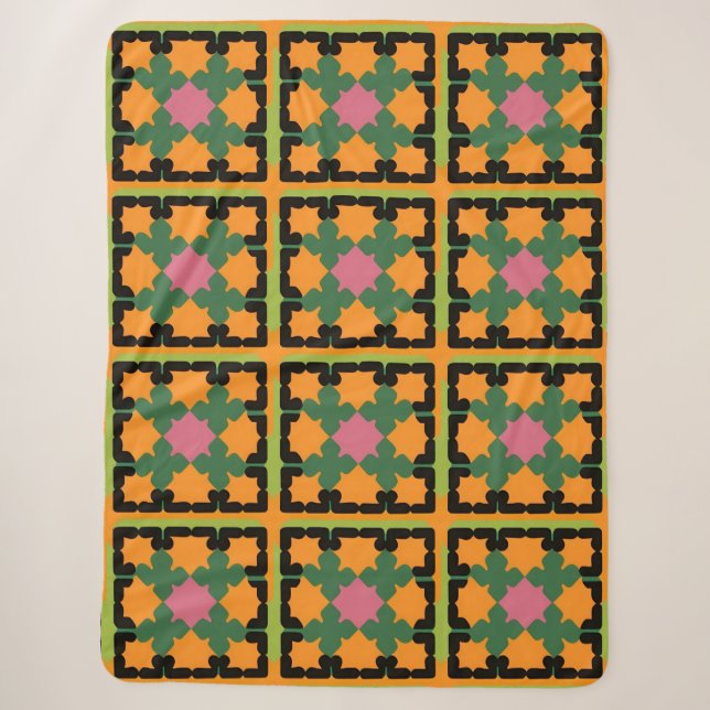 Abstract Geometric Pattern Sherpa Blanket (Front)