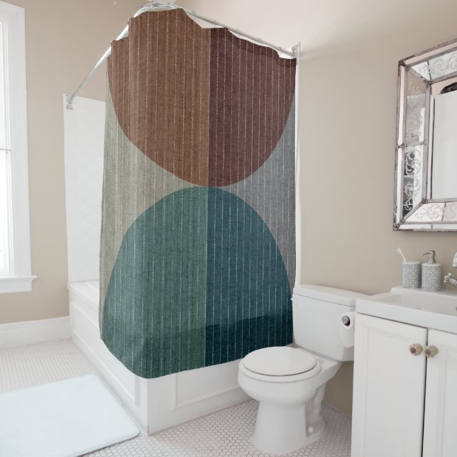 Abstract geometric pattern. shower curtain (In Situ)