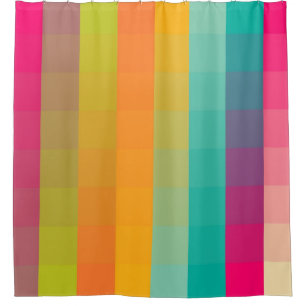 Abstract geometric pattern shower curtain