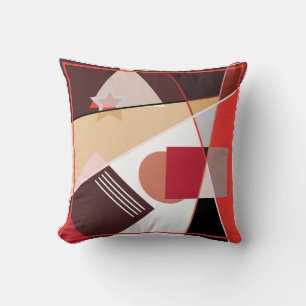 Abstract geometric pattern,  silk scarf shawl desi cushion