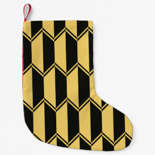 Abstract geometric pattern  small christmas stocking