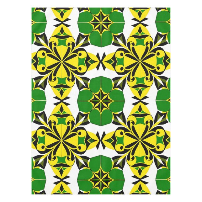 Abstract Geometric Pattern Tablecloth (Front)