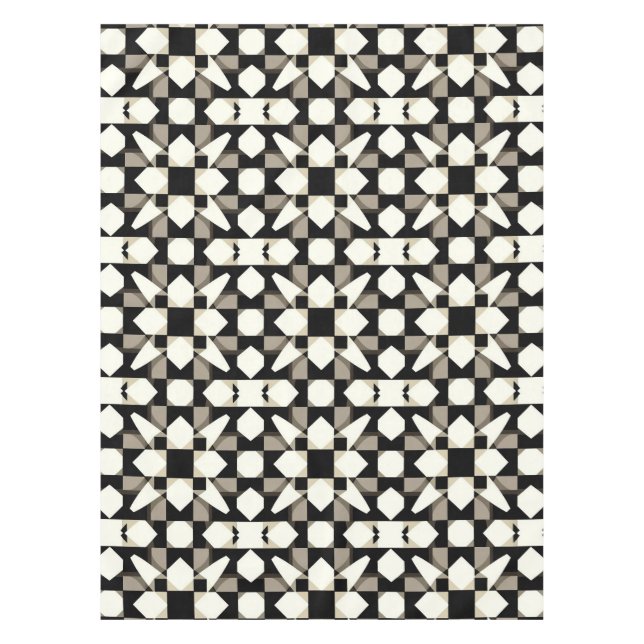 Abstract Geometric Pattern Tablecloth (Front)