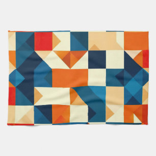 Abstract Geometric Pattern Tea Towel