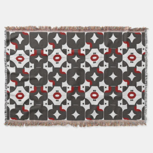 Abstract Geometric Pattern Throw Blanket