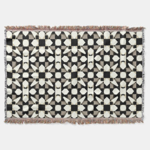 Abstract Geometric Pattern Throw Blanket