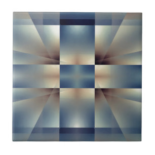 Abstract geometric pattern tile