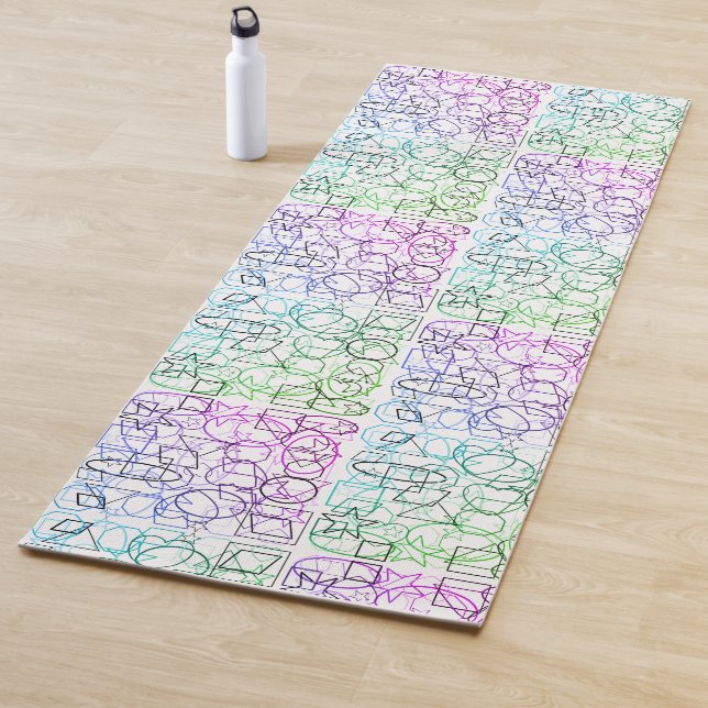 Abstract Geometric Pattern | Tiled and Filtered | Yoga Mat (In Situ)