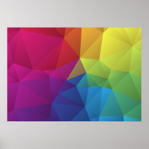 abstract geometric pattern, triangle design poster