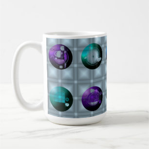 Abstract Geometric Pattern Wall clock Coffee Mug