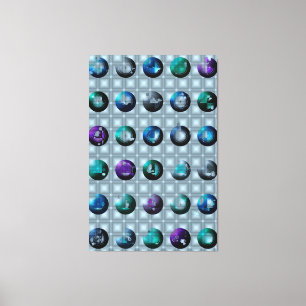 Abstract Geometric Pattern Wallart  Canvas Print