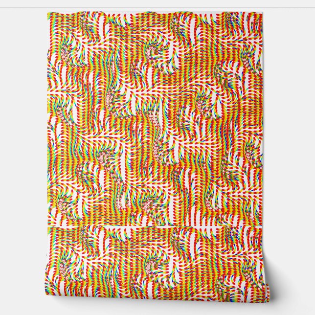 Abstract Geometric Pattern Wallpaper  (Unrolling)