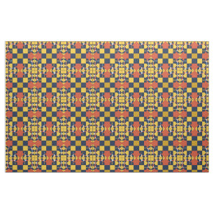 Abstract Geometric Pattern with Arrows Fabric