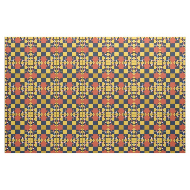 Abstract Geometric Pattern with Arrows Fabric (Fat Quarter)