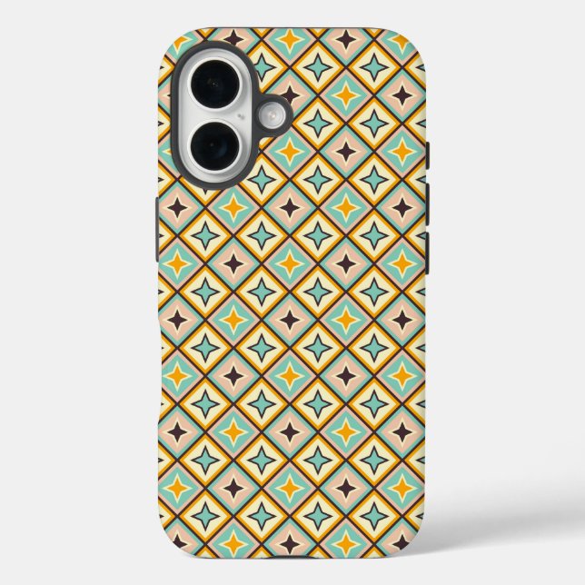 Abstract geometric pattern with diamond shapes Case-Mate iPhone case (Back)