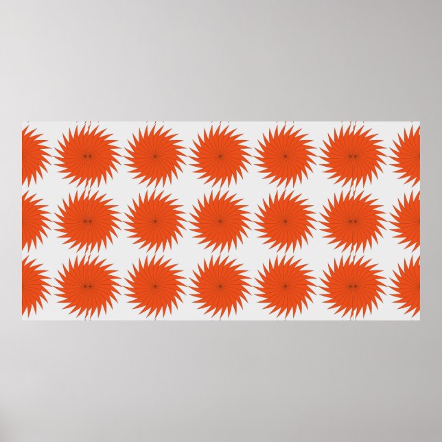 Abstract geometric pattern with stripes, lines. A  Poster (Front)