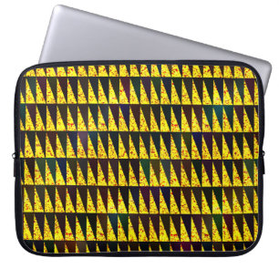 Abstract geometric pattern with triangles laptop sleeve