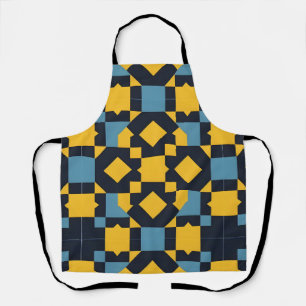 Abstract Geometric Pattern with Vibrant Colours Apron