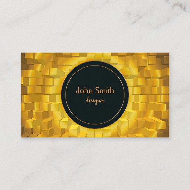 abstract geometric poligonal texture business card (Front)