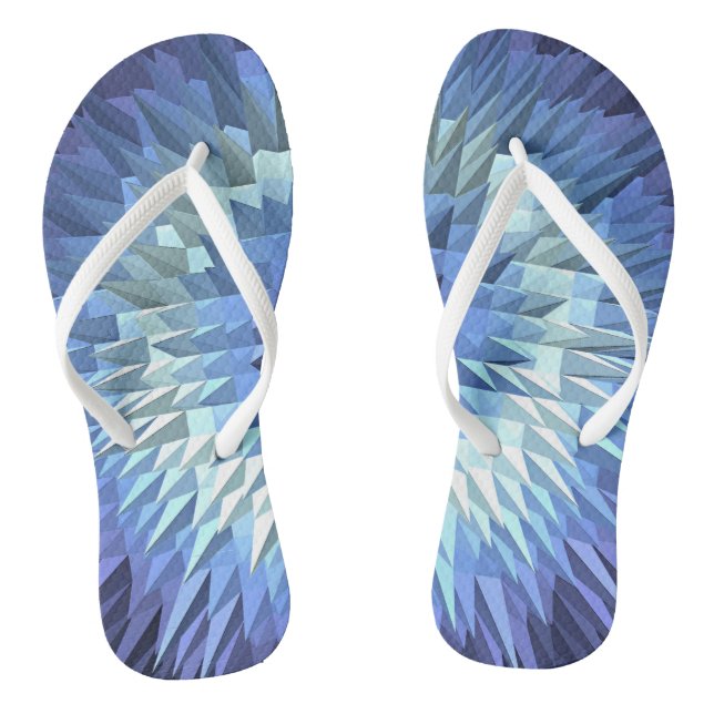 abstract geometric poligonal texture jandals (Footbed)