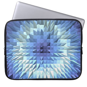 abstract geometric poligonal texture laptop sleeve
