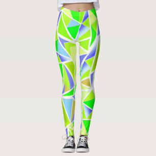 Abstract , geometric , polygonal leggings