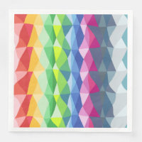 Abstract Geometric Rainbow Prism Shapes Pattern