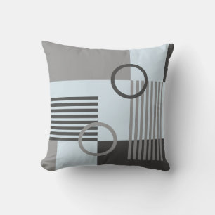 Abstract geometric retro art cushion