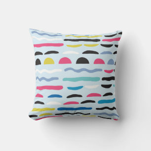 Abstract Geometric Seamless Decorative Pattern. Cushion