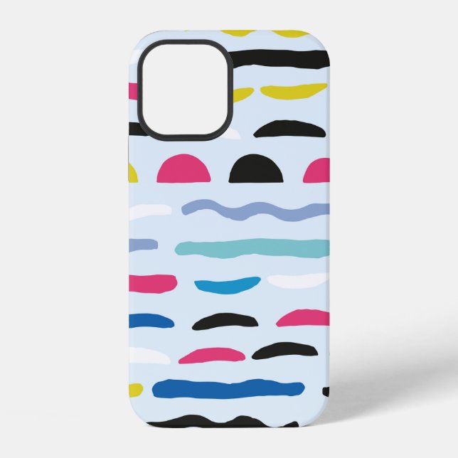 Abstract geometric seamless decorative pattern  iPhone case (Back)