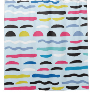 Abstract Geometric Seamless Decorative Pattern. Shower Curtain