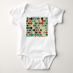 Abstract geometric seamless pattern design. baby bodysuit