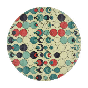 Abstract geometric seamless pattern design. cutting board