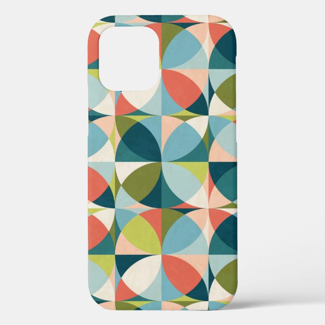 Abstract geometric seamless pattern in mid-century Case-Mate iPhone case (Back)